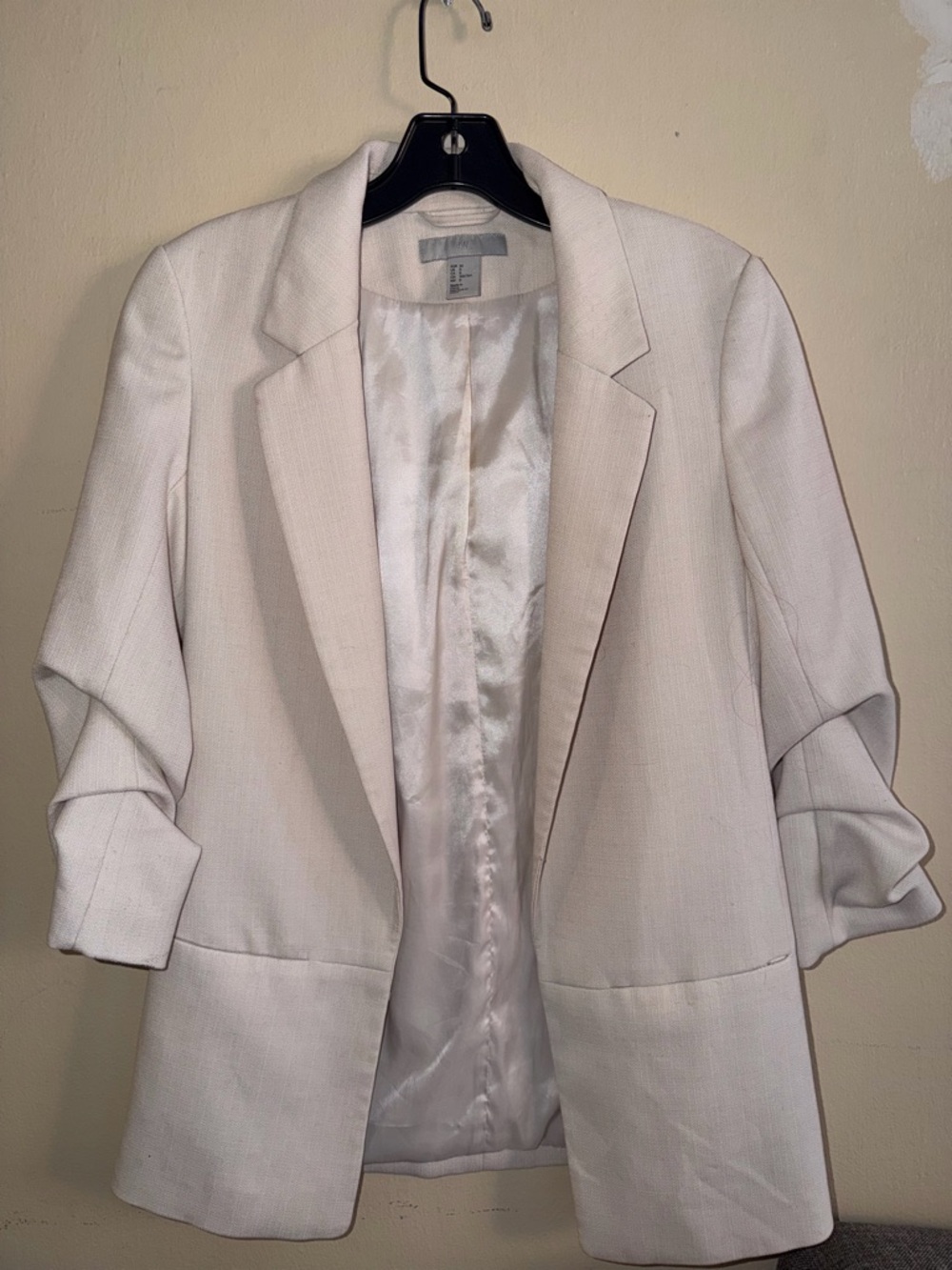 H&M Cream Tailored Blazer